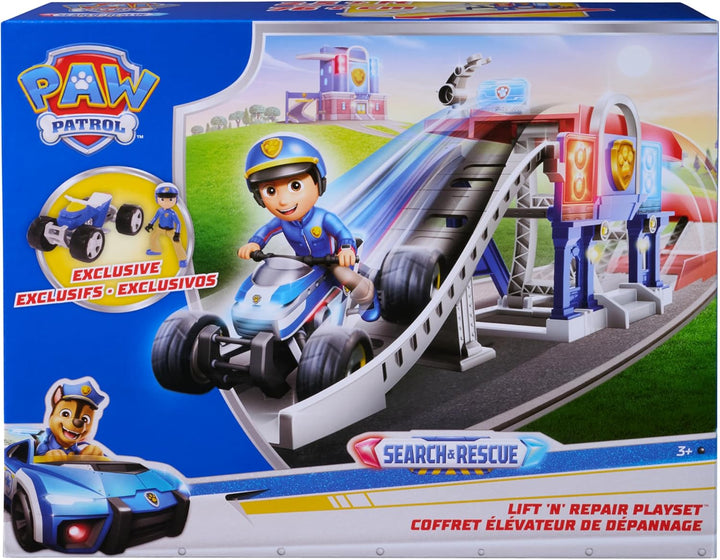 PAW PATROL - Search &amp; Rescue: Lift &amp; Repair-Spielset mit Ryder Figur und Fahrzeug, über 75 cm lang,