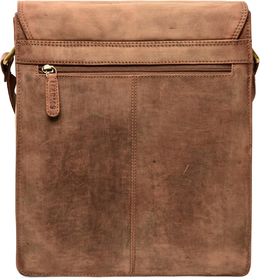 LEABAGS London Umhängetasche Herren Leder – Herrentasche zum Umhängen Echtes Leder 32x26x8 cm Kleine