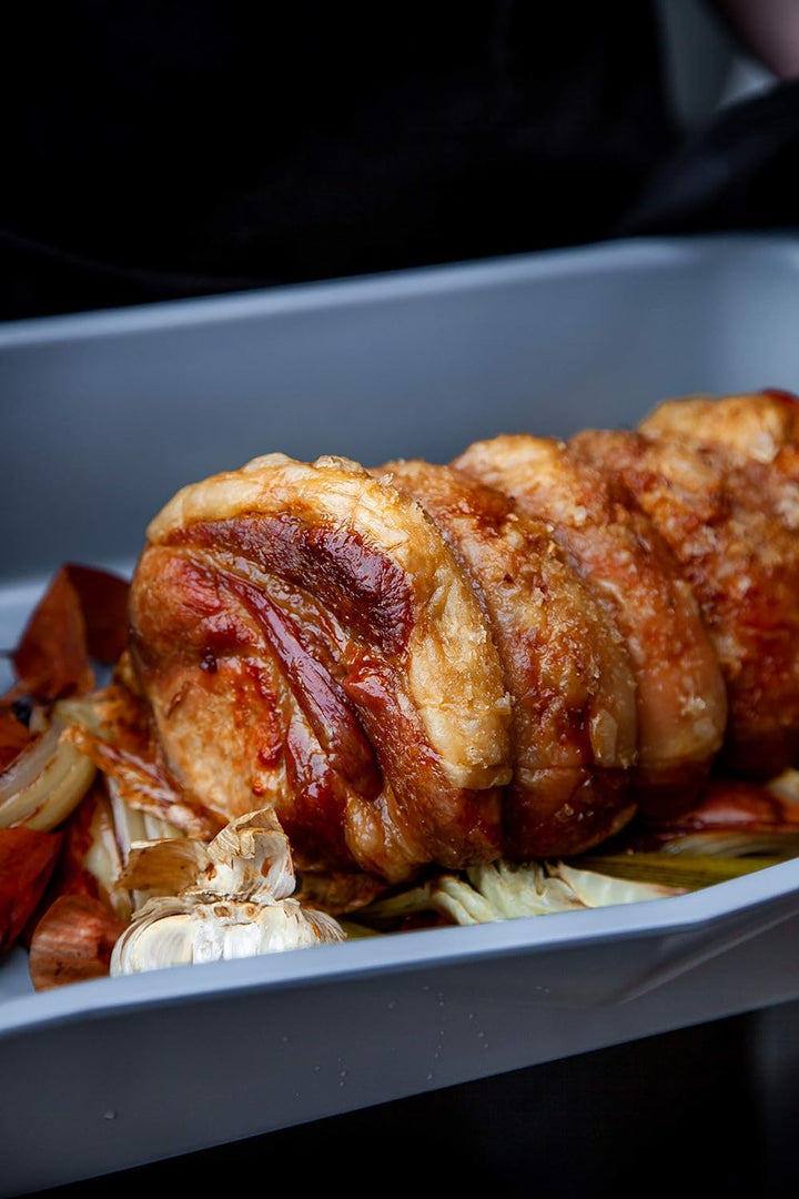 MasterClass Smart Ceramic Roasting Tins mit PTFE-, PFOA- und BPA-freier Antihaftbeschichtung, Karbon