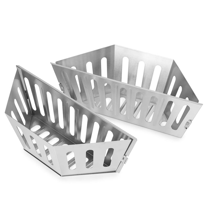 onlyfire Holzkohlekorb Edelstahl, Kohlekorb Grill Gross für Weber 57/67cm Kugelgrills, Hochwertige C