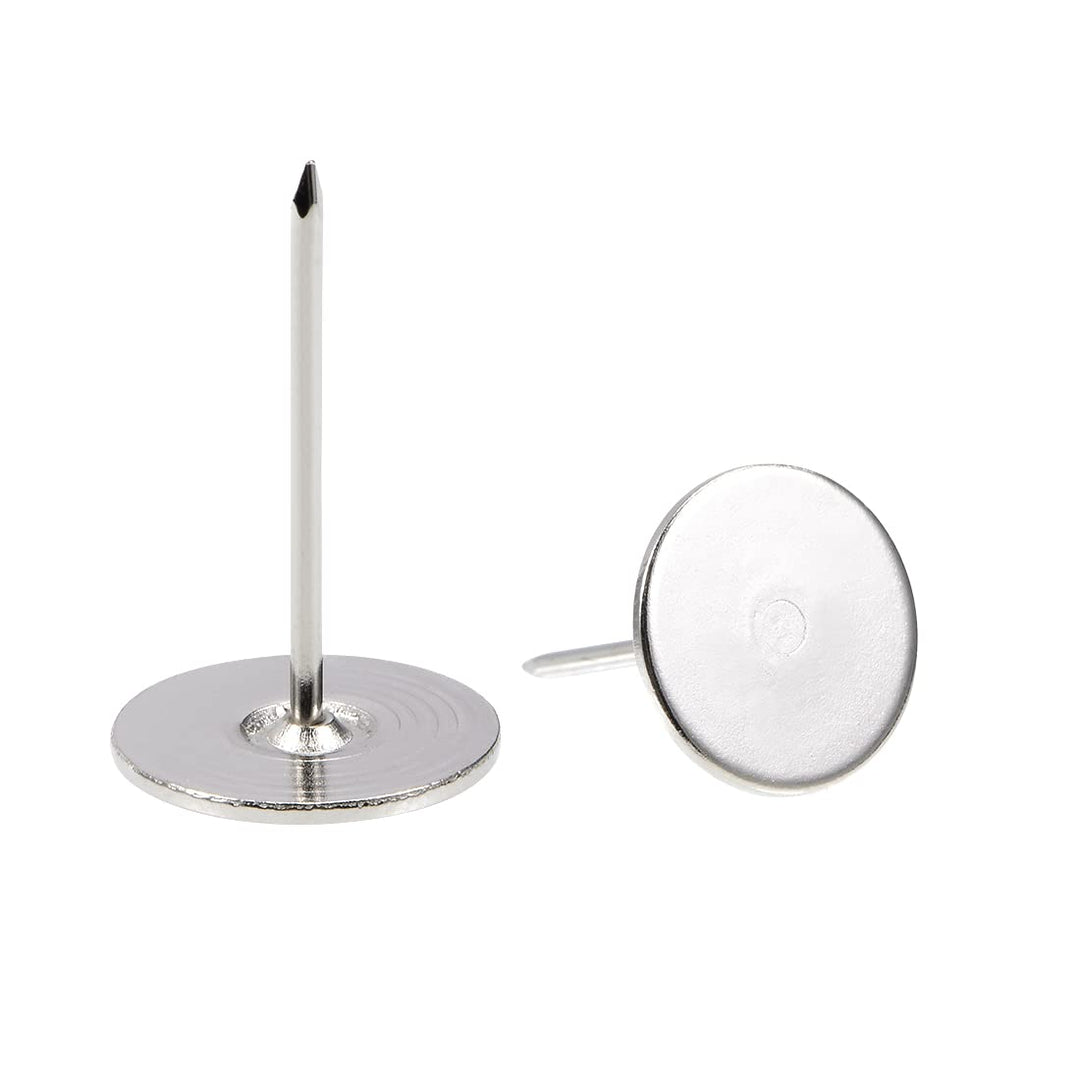 sourcing map 100 Stück Polsternägel, flacher Kopf 19mmx30mm Möbelnägel，Reissnägel für Möbel, Sofa Ko