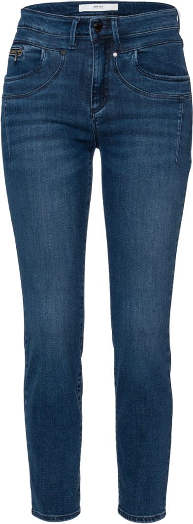 BRAX Feel Good Hose im Skinny Fit Damen Röhrenjeans Slim Fit 26W / 30L Used Dark Blue, 26W / 30L Use