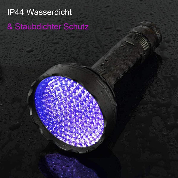 UV Schwarzlicht,Newest 128 LEDs UV Taschenlampe mit UV- Schutzbrille für Heimtierurindetektoren,395n