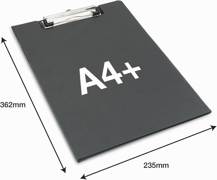 Rapesco 1520A Business Pack: 10 Klemmbrettmappen, A4+, Schwarz, Klemmbrettmappe