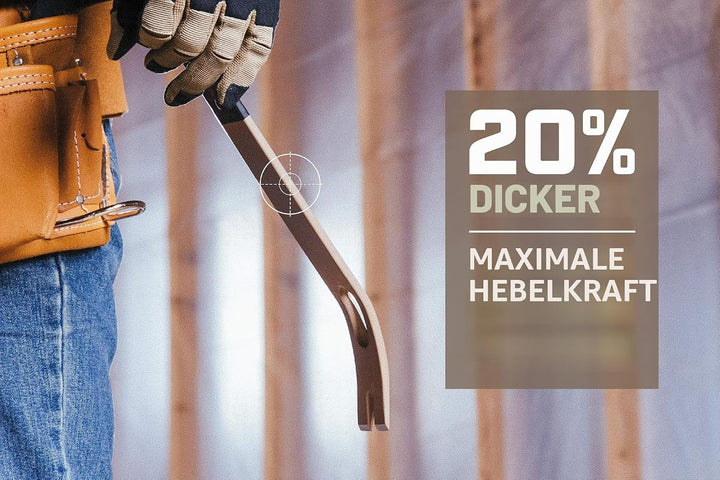 Spec Ops Tools Flache Brecheisen, 38,1 cm, gebogener Wippkopf, Nagelzieher in Tropfenform, Kohlensto