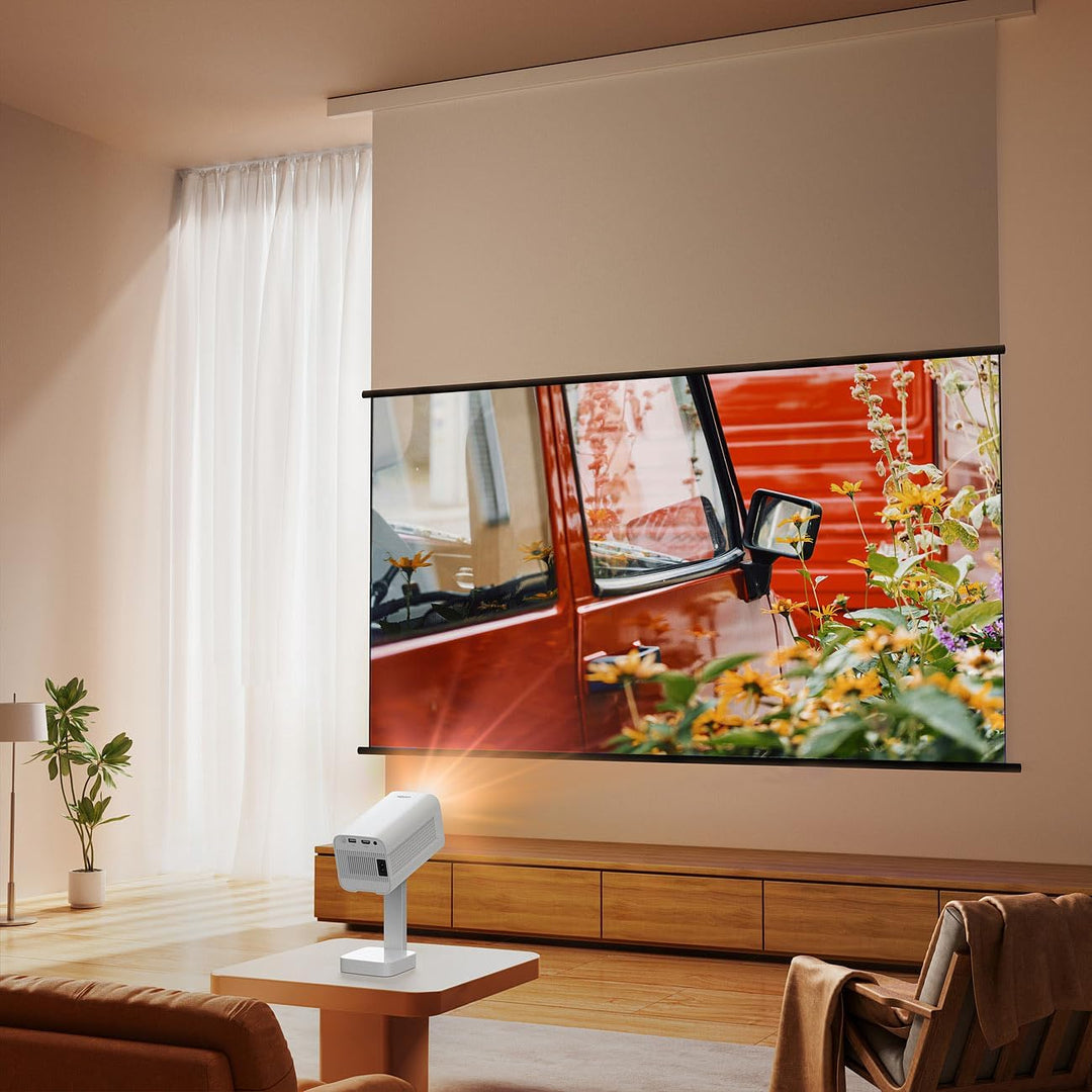 Projektor: WLAN-LED-Mini-Beamer, Full HD nativ, 200 ANSI-lm, 4.800 lm, Bluetooth (LED Heim Beamer, M