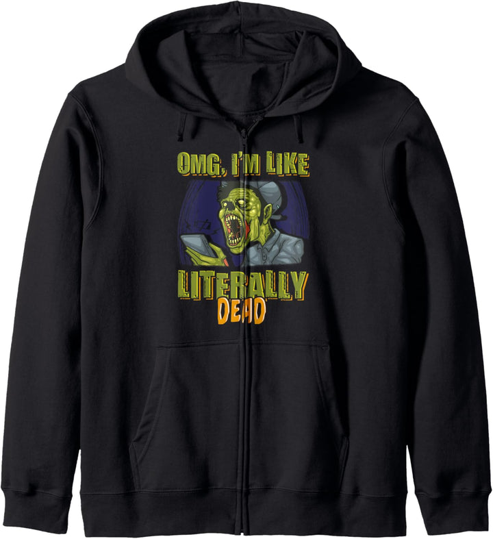 OMG Ich bin wie wahr toter Smartphone-Zombie Kapuzenjacke