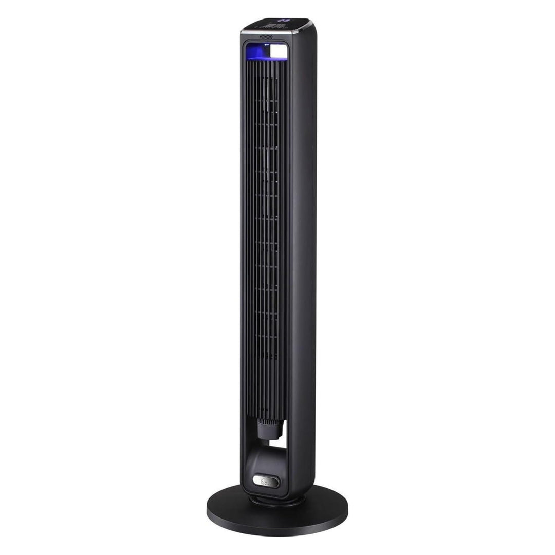 Turmventilator (107 cm), 19 dB, Windgeschwindigkeit bis zu 8.2 m/s, LED-Touchdisplay, Fernbedienung,