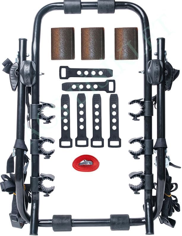 3 Fahrradträger, 3 Fahrradhalter, Einfach zu bedienen, kann 3 Fahrräder transportieren