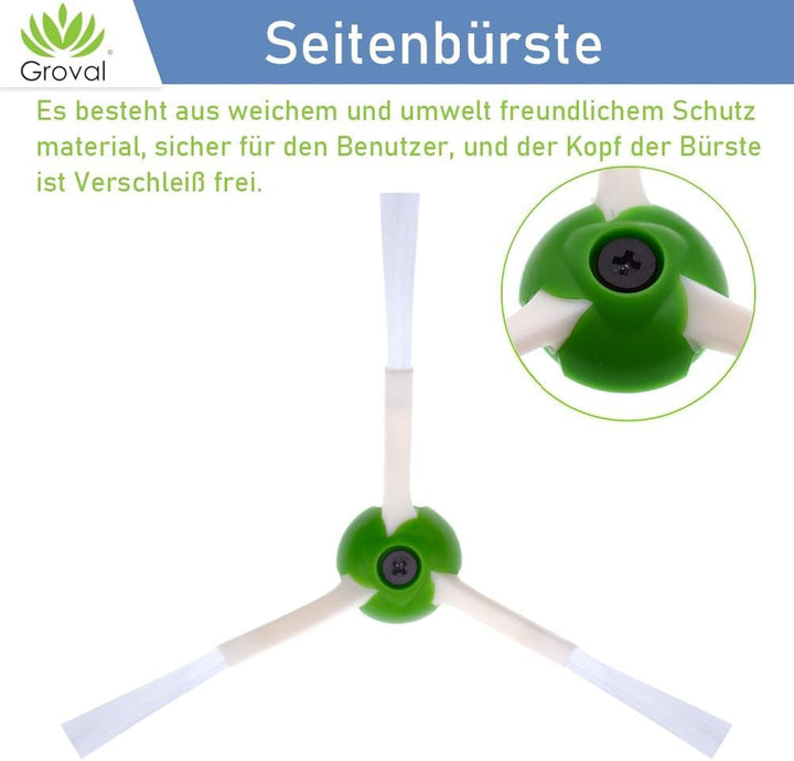 Ersatzteilset kompatibel mit iRobot Roomba i8 i8+ i7 i7+/ i7 Plus E5 E6 J7 J7+ | Inklusive Multibode