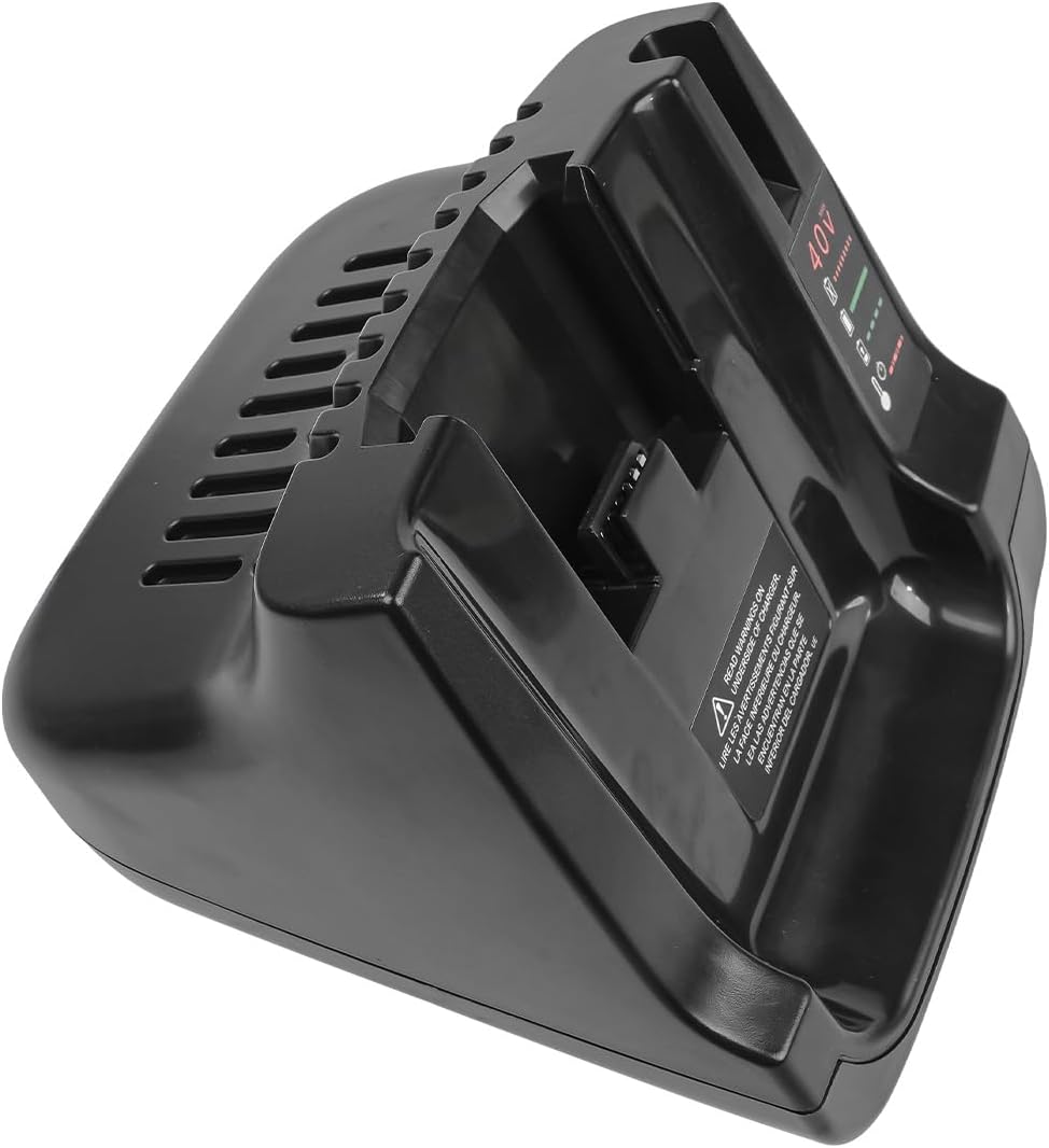 Sarini Ersatz-Akkuladegerät für Black and Decker 36 V-40 V Lithium-Akku, Schnellladegerät mit Zwei U