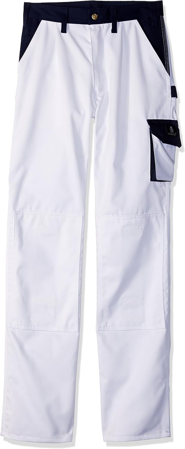 Mascot Unisex Hose Torino Trousers Hose 90C68 Marine/Kornblau (1er Pack) 70 Weiss/Marine, 70 Weiss/M
