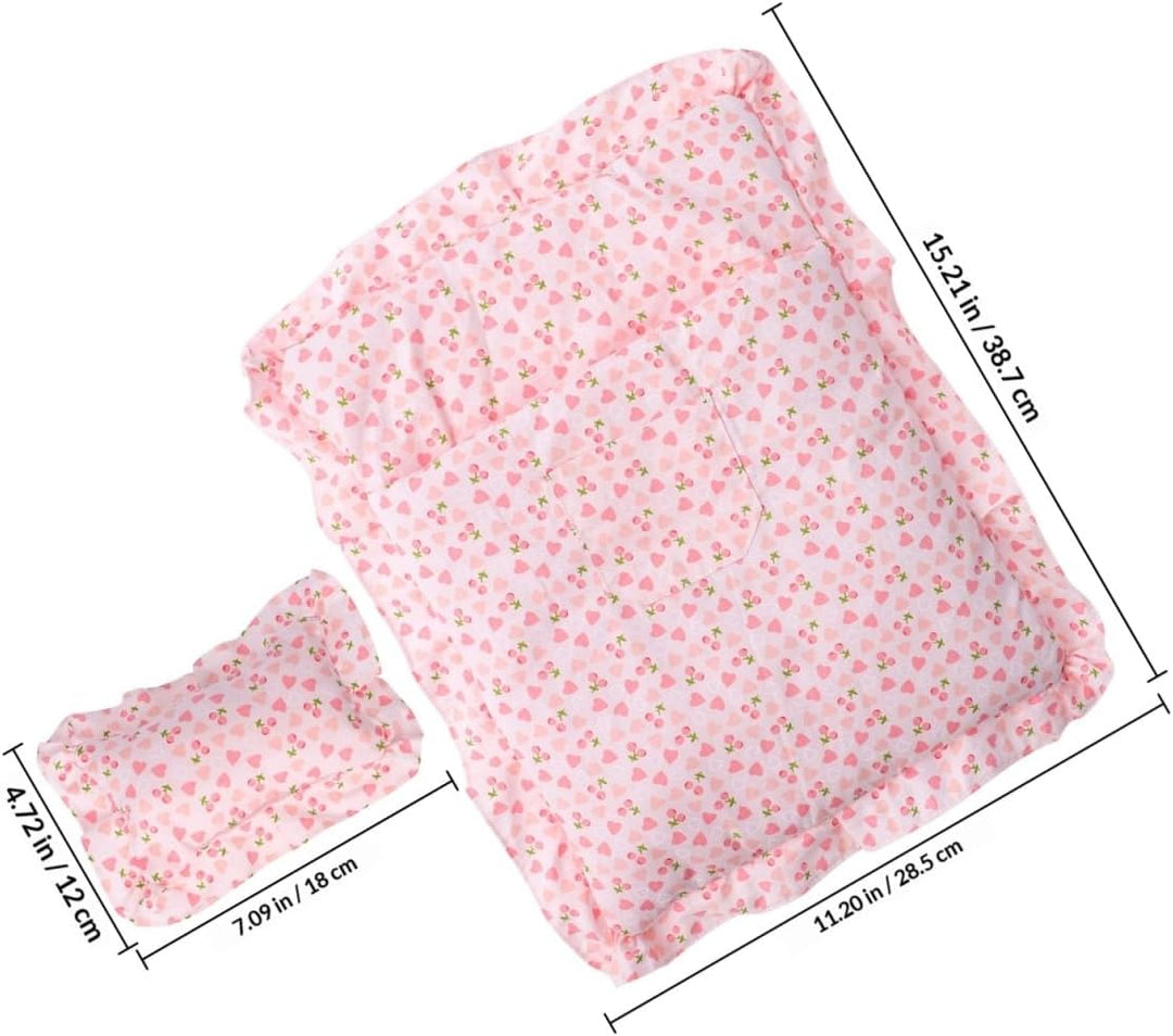 Supvox 1 Satz Puppen-erdbeer-Schlafsack Puppen Erdbeermatratze -Accessoire Doll Erdbeerschlafsack Pu