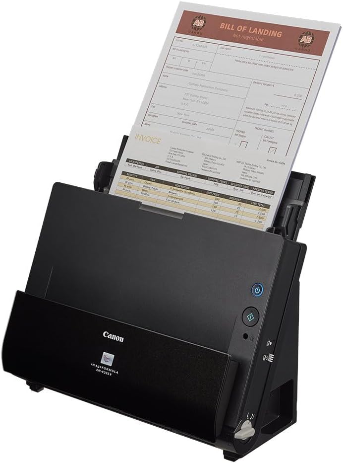 Canon DR-C225 II - imageFORMULA Dokumentenscanner (Duplex, Einzug, Farbe, 600dpi, 25 Seiten/Min, PDF