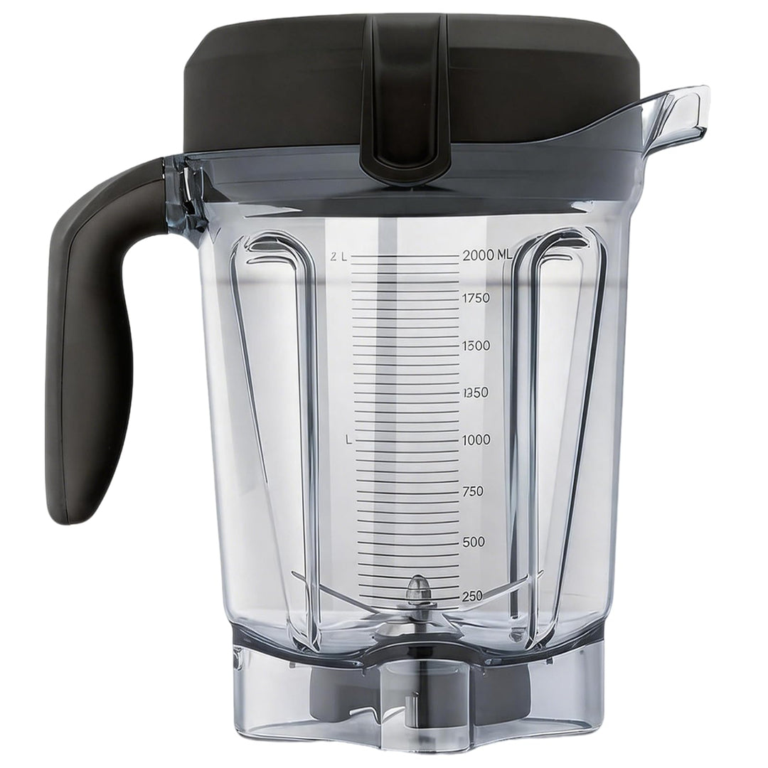 Mixbehälter, 64 oz Entsafterbecher mit Deckel, Messerverschluss und Klinge aus Edelstahl für Vitamix