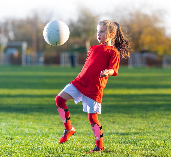 Schienbeinschoner Kinder Fussball Shin Pads - Fussball Ausstattung Mit Verstellbarem Klettverschluss