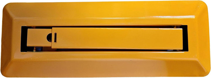 Parkplatzsperre klappbar | Parkplatzblockierer mit roten Warnstreifen + 2 Schlüssel | Parkplatzbügel