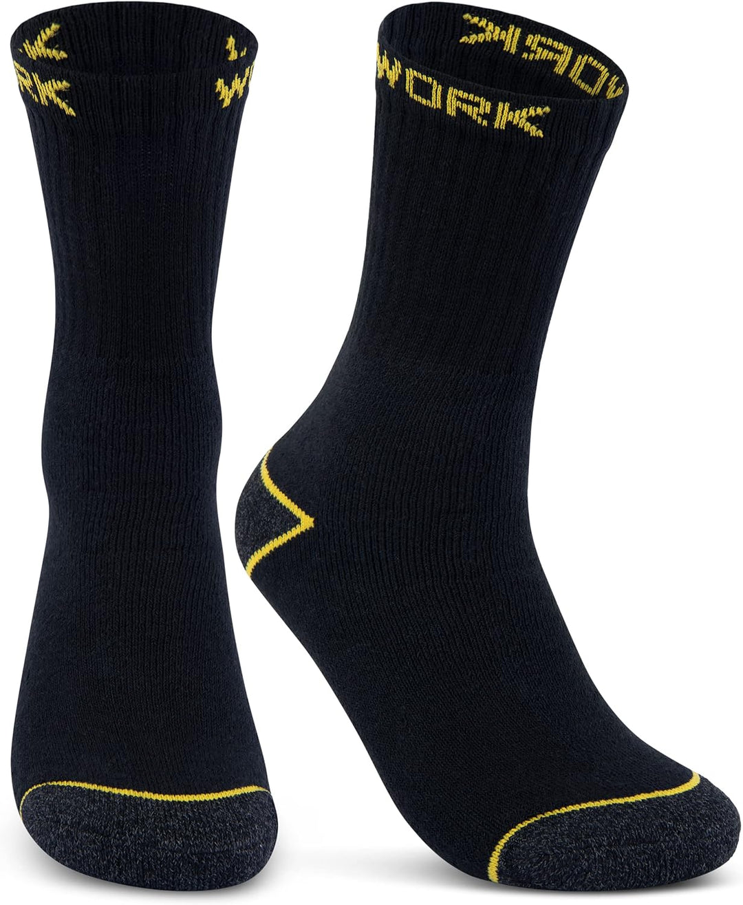 Herren Arbeitssocken (10 oder 20 Paar) WORK Socken Baumwolle 43-46 20 Paar | Schwarz, 43-46 20 Paar