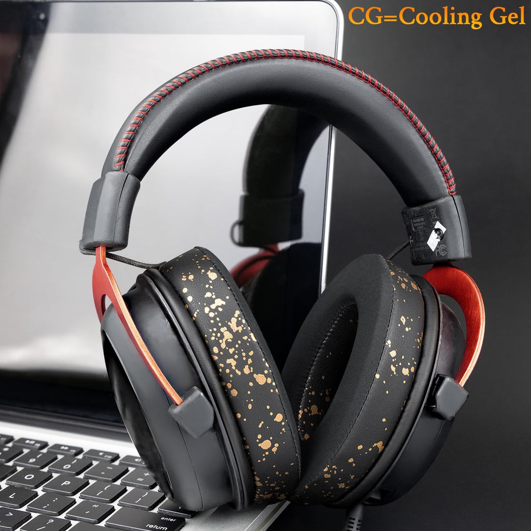 SOULWIT Kühlgel Ersatzpolster Ersatz Ohrpolster Polster für HyperX Cloud 2/3/1/Alpha/Flight/Stinger/