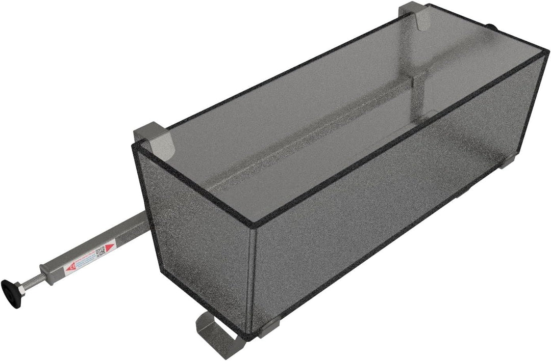 Blumenkastenhalter Vario-Fix Universal Haltebügel für 12cm bis 24cm Blumenkasten mit 90cm Spannstang