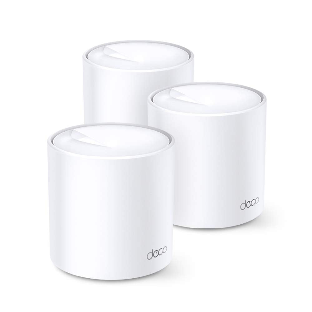 TP-Link Deco X20 Mesh WLAN Set (3 Pack), Wi-Fi 6 AX1800 Dual Band Router & Repeater, 2x Gigabit Port