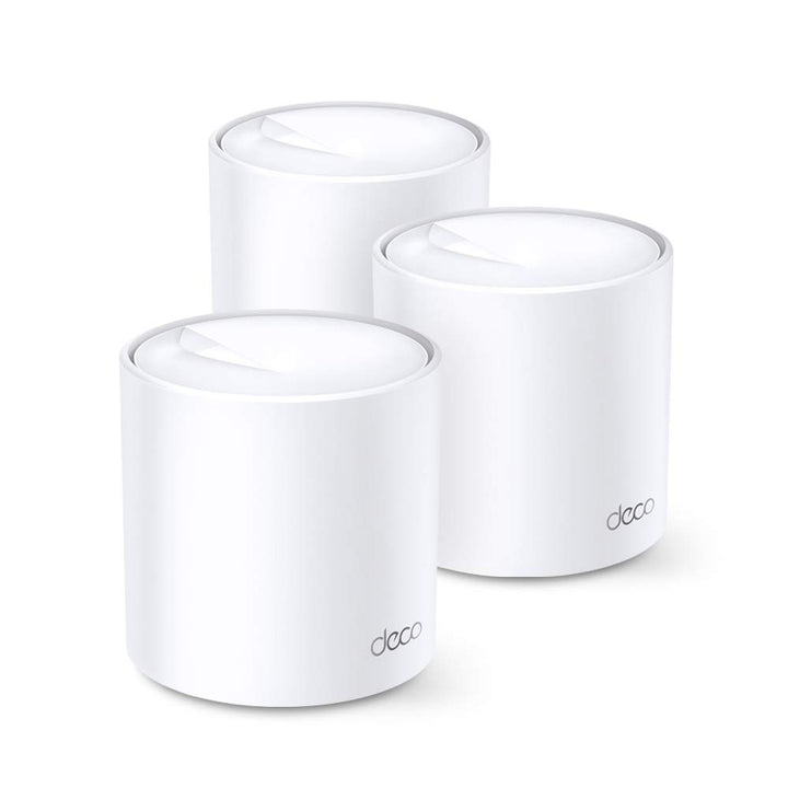 TP-Link Deco X20 Mesh WLAN Set (3 Pack), Wi-Fi 6 AX1800 Dual Band Router & Repeater, 2x Gigabit Port