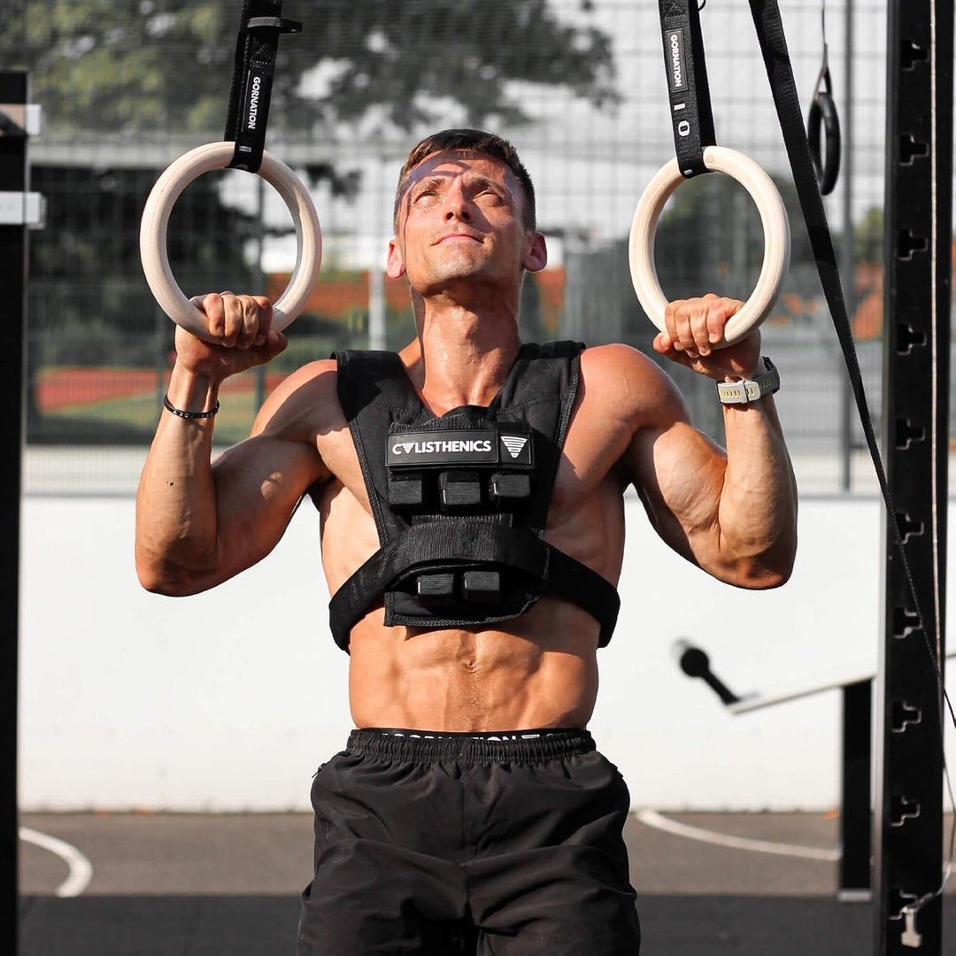 GORNATION® 10kg Gewichtsweste | Kompakte & verstellbare Gewichte für Fitness, Calisthenics & Krafttr
