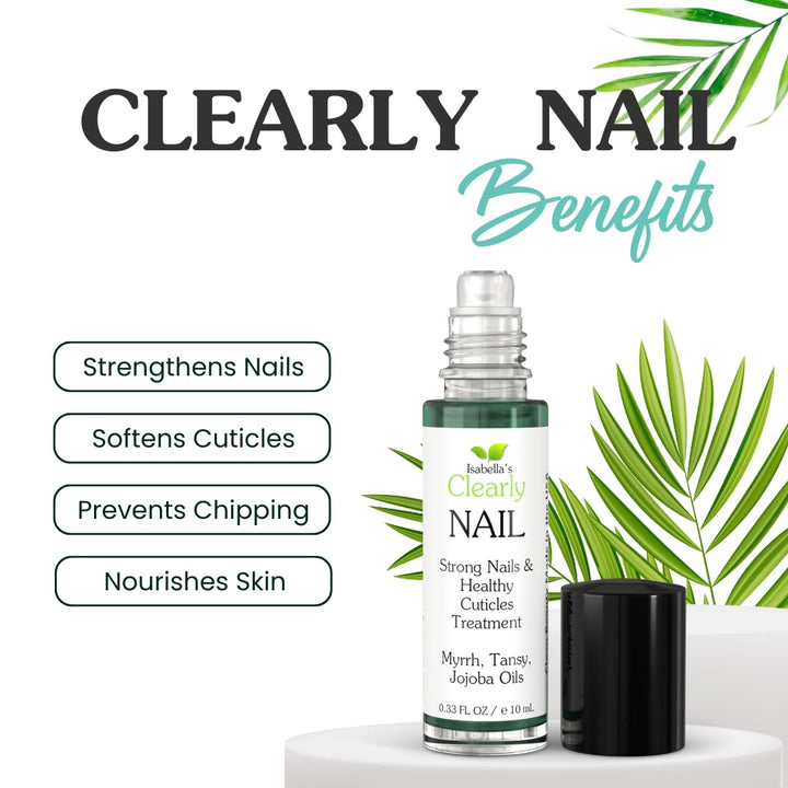Clearly NAIL, Nagel- und Nagelhautöl | Nagelverstärker für starke, gesunde Nägel und Nagelhautrepara