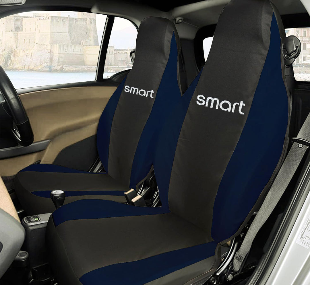 Rebeca Shop® Auto-Sitzbezüge Kompatibel für Smart | Hergestellt in Italien | Set Vordersitzbezüge Pa