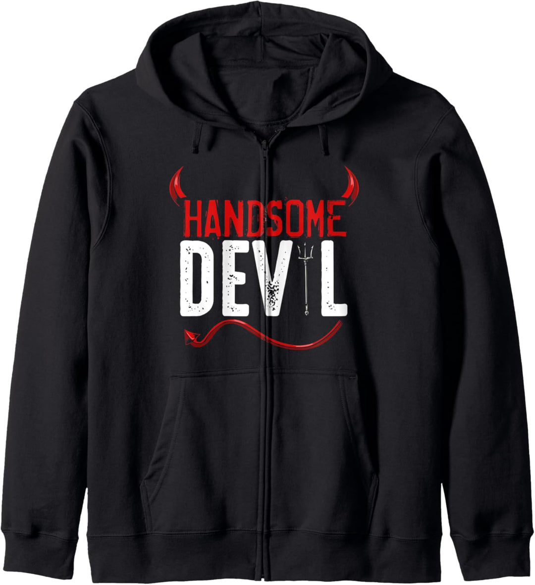 Handsome Devil Kostüm Happy Halloween Teufel Lustig Kapuzenjacke