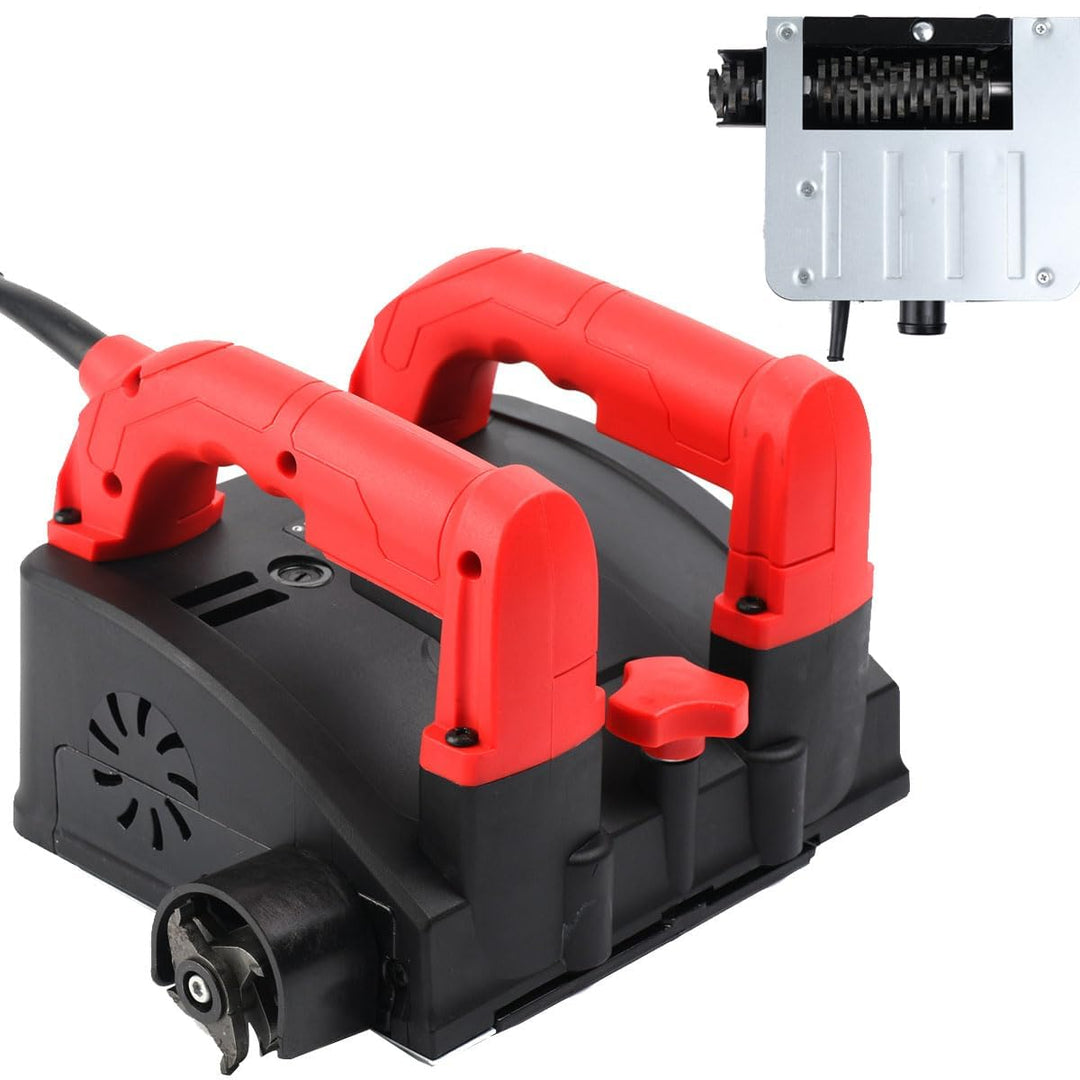 CDZHLTG 1200W Sanierungsfräse Putzfräse Elektrischer Wandhobel Profi Betonschleifer Betonfräse Sanie
