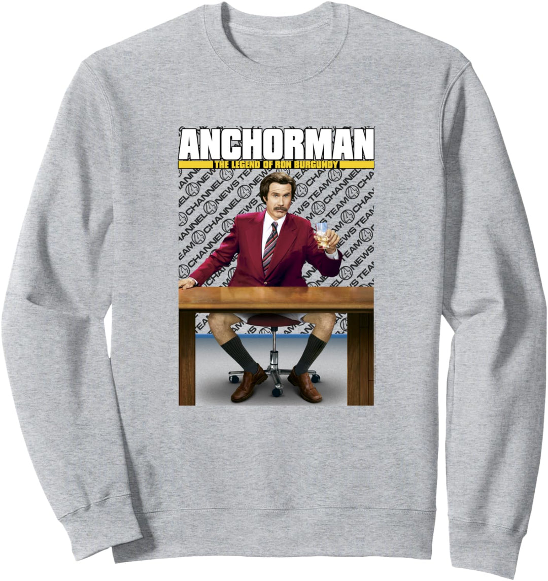 Anchorman Ron Burgundy Cheers Poster Sweatshirt