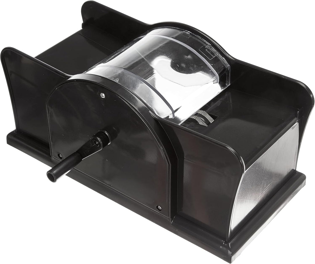 Piatnik 00 2996 Kartenmischmaschine mit Kurbel, Schwarz