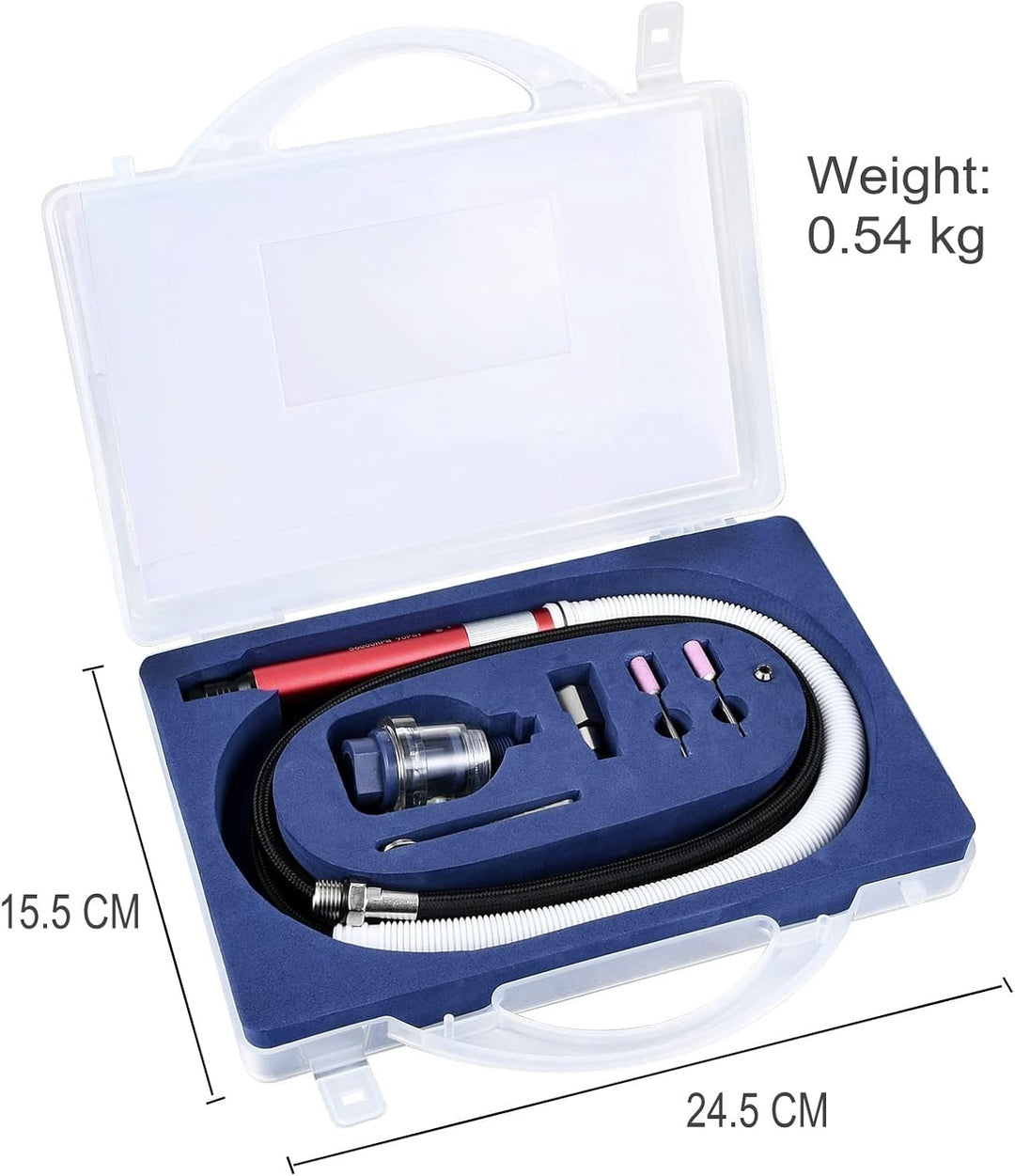 Mini Stabschleifer Bleistiftschleifer Druckluft mit 3.175mm (1/8 "), Multifunktionsluftschleifer Set