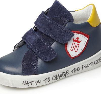 Naturino Baby-Jungen Korey 2 High Vl Gymnastikschuh 21 EU Blau, 21 EU Blau