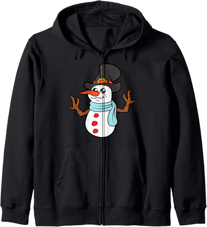 Schneemann Schnee Winter Wintermotiv Weihnachtsmotiv Kapuzenjacke