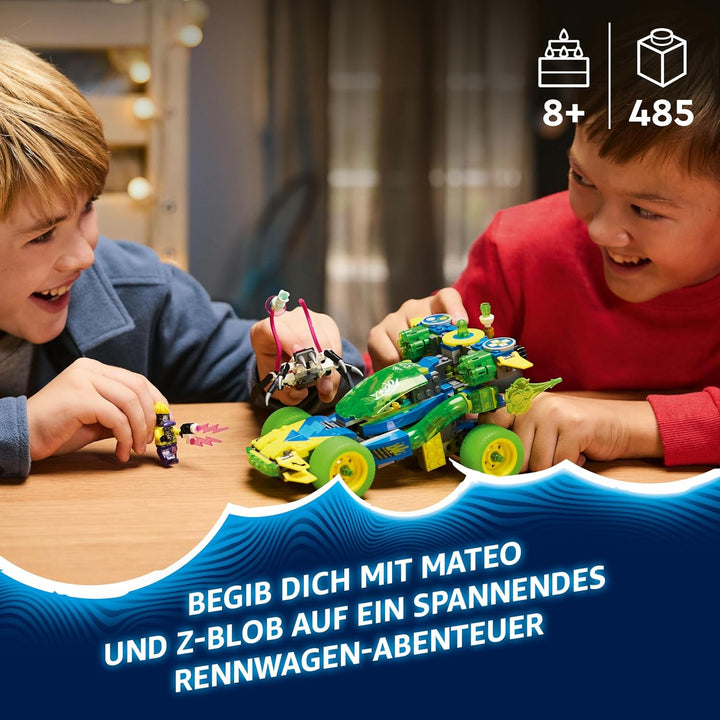 LEGO DREAMZzz 2in1 Mateo and The Z-Blob Action Race Car to Motorbike Toy, Vehicle Set for 8 Plus Yea