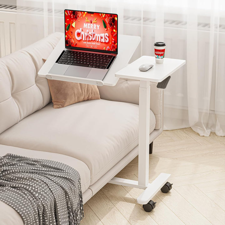 Dripex Beistelltisch höhenverstellbar und neigungsverstellbar mit Rollen, Pflegetisch für Bett, Comp