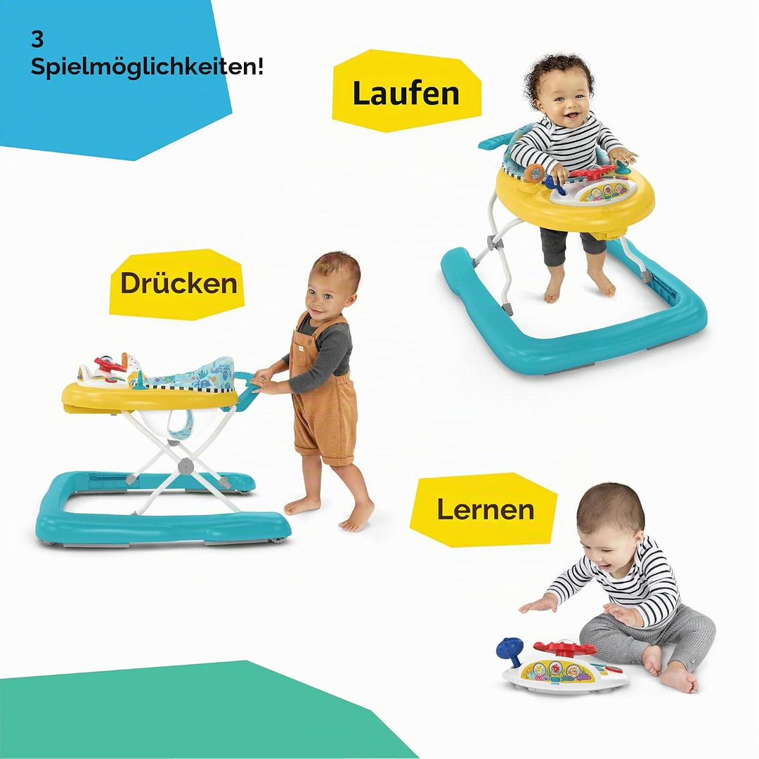 Baby Einstein, Ocean Explorers Dive & Discover 3-in-1 U-Boot-Lauflernhilfe, mit abnehmbarem Bodenspi