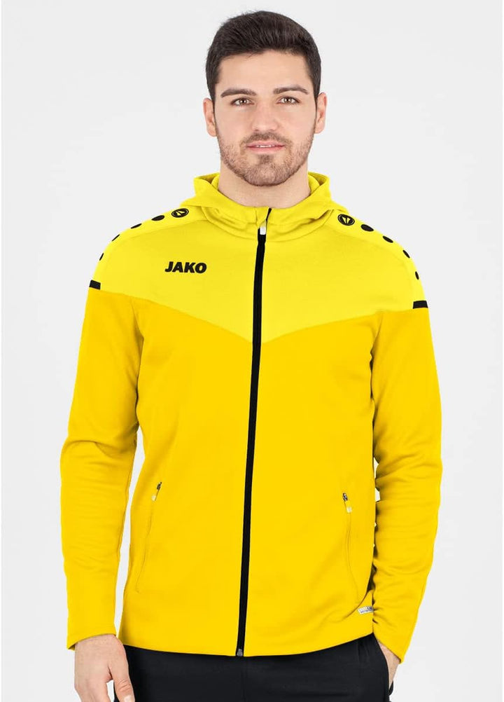 Jako Damen Kapuzenjacke Champ 2.0, marine/darkblue/skyblue, 44, 6820 38 Citro/Citro Light, 38 Citro/