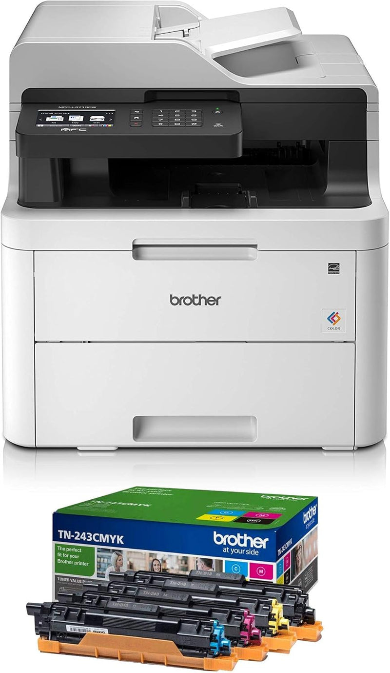 Brother MFCL3710CWG1 Laserdrucker, Farbe, 18 Seiten/Min 18 Seiten/Min. WLAN, 18 Seiten/Min. WLAN