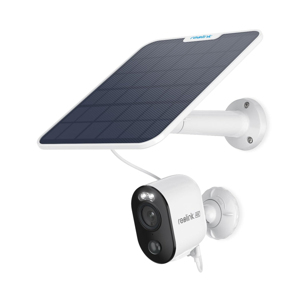 Reolink 4K Überwachungskamera Aussen Akku Argus 3 Ultra mit 6W Solarpanel, 2,4&amp;5GHz WiFi, Solar WLAN
