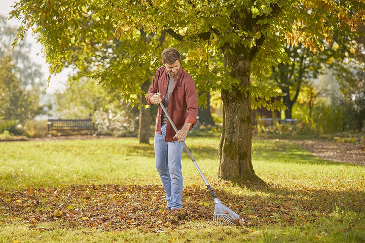 Gardena combisystem-Verstellbesen: Laubrechen mit Variabler Arbeitsbreite von 30-50 cm, ideales Gart
