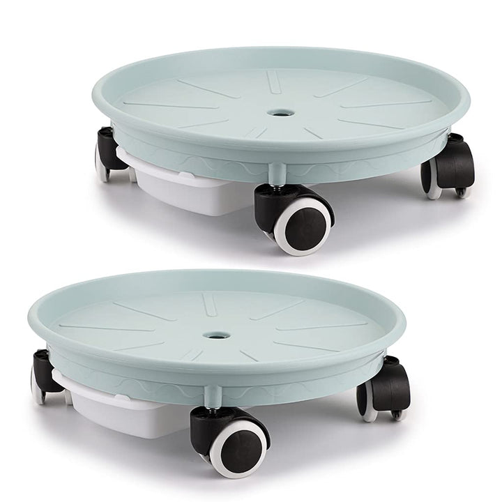 Skelang Blumentopfständer mit Rollen 2 Stück, 30,5 cm, Rollhalterung, Pflanzenständer mit Wasserbehä