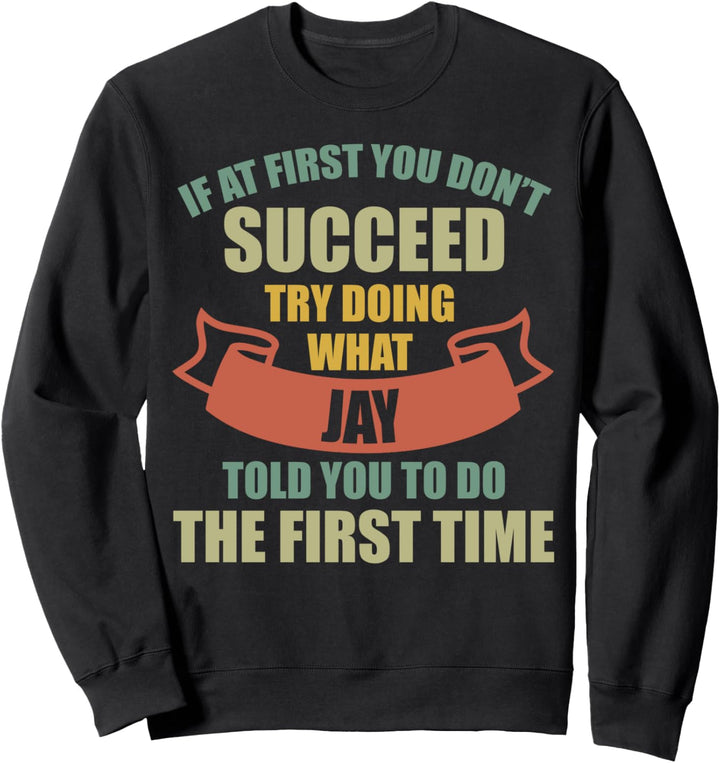 JAY Personalisiertes Namenshemd JAY Vorname Sweatshirt