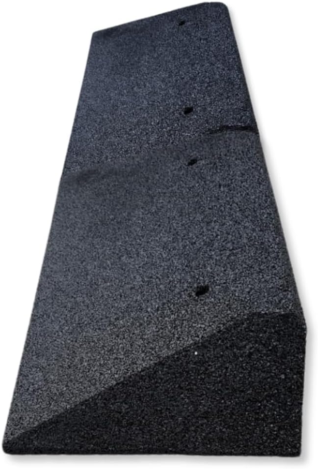 Bordsteinrampe 40-100 mm aus Gummifasern - Auffahrrampe - Türschwellenrampe mit eingelagerten U-Sche