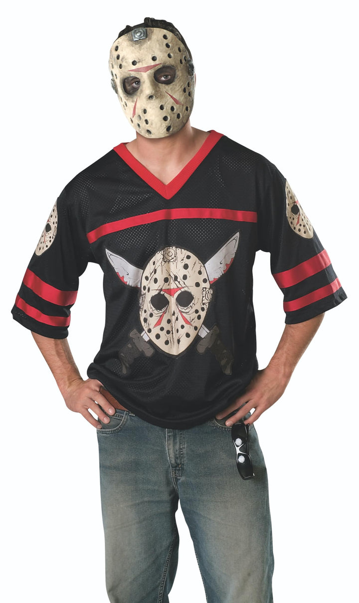 Rubie's 888094XL Offizielles Jason Hockey Trikot und Eva Maske Kostüm, Erwachsene, X-Large., XL
