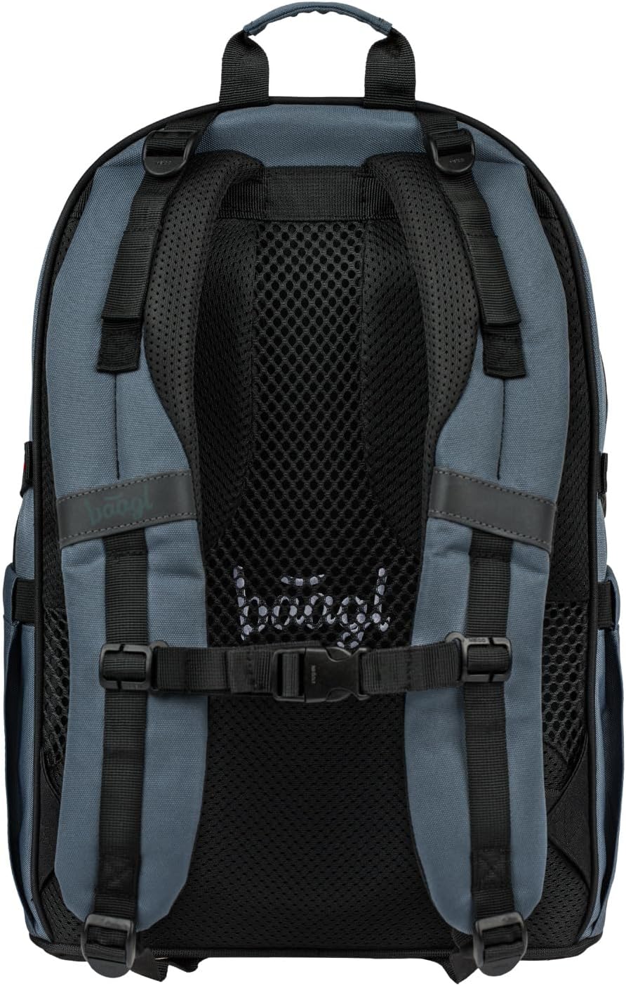 Baagl Schulrucksack für Jungen Mädchen Teenager - Skateboard Rucksack - Kinderrucksack mit Laptopfac