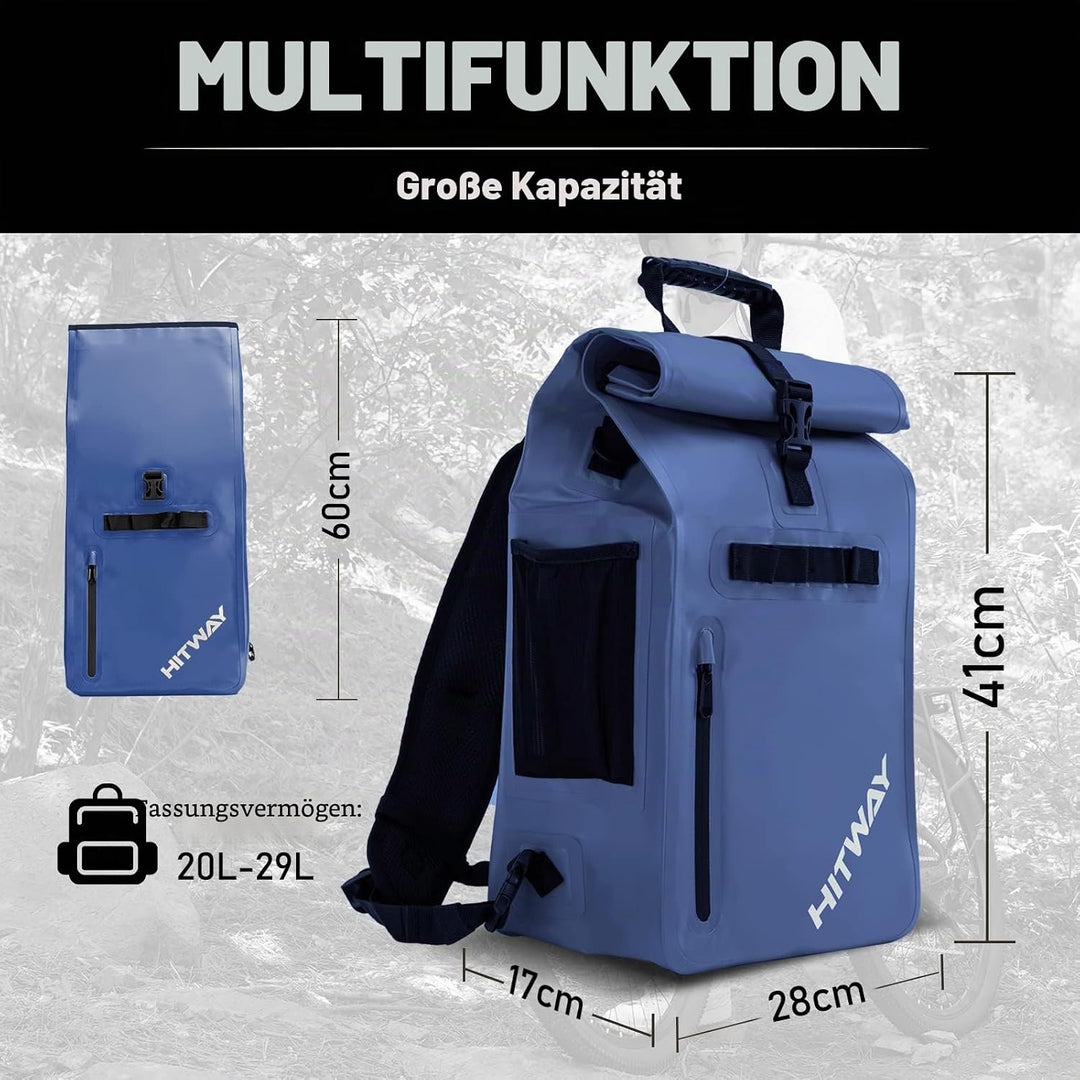 HITWAY Unisex Gb1 Fahrradrucksack L Blau, L Blau