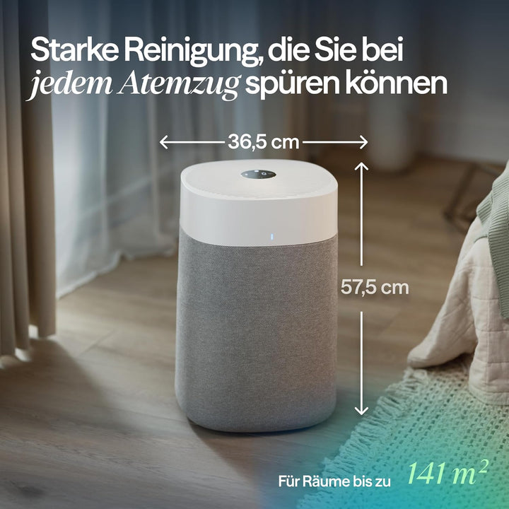 BLUEAIR Blue Pure 211i Max Luftreiniger für grosse Räume bis 141m² – Smart, leise, mit HEPASilent-Te